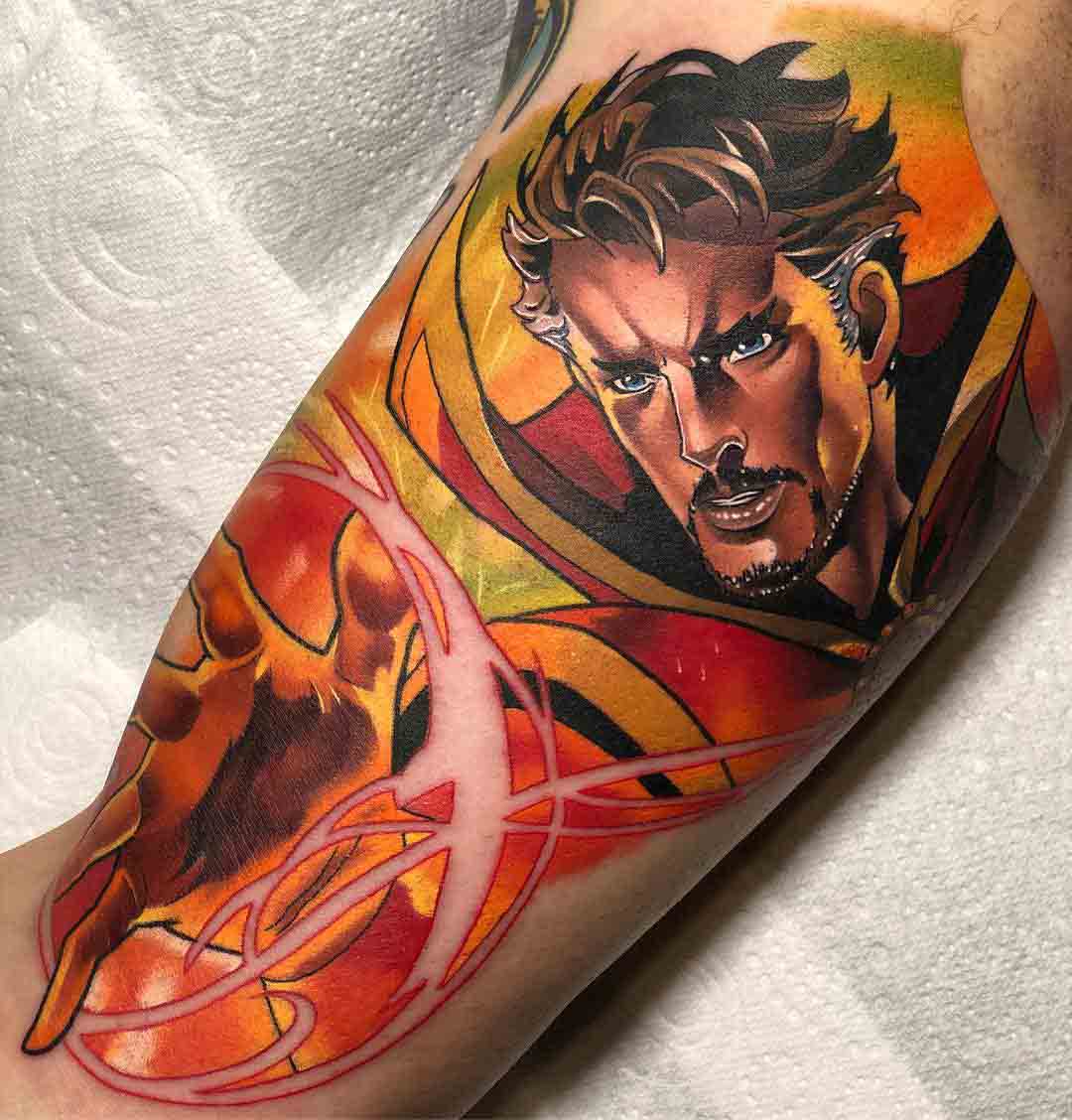 bicep tattoo dr. strange