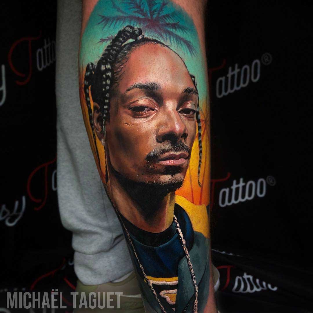 realistic portrait snoop dogg