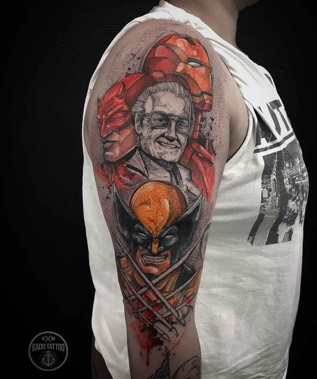 tribute tattoo stan lee