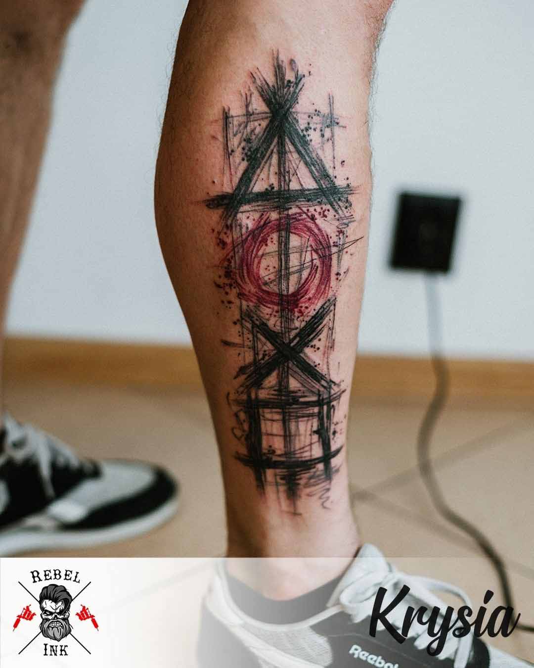 calf tattoo playstation controls